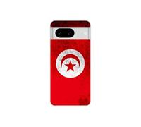 Coque en silicone - Compatible Google Pixel 8 - design drapeau tunisie