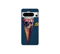 Coque en silicone - Compatible Google Pixel 8 Pro - design ice cream skull blue