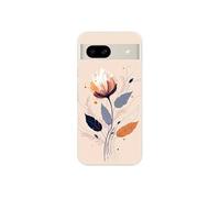 Coque en silicone - Compatible Google Pixel 8a - design fleur legere