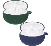 Coque En Silicone Compatible Huawei Freebuds 6i ¿ Lot De 2 (Bleu & Vert) ¿ Protection Anti-Chocs Et Anti-Poussière, Compatible Recharge Sans Fil