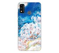 Coque En Silicone - Compatible Huawei Honor 9x Lite - Design Marbre Ocean