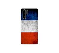 Coque en silicone imprimée compatible Huawei P30 Pro Drapeau France
