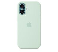 Coque en silicone compatible MagSafe Aquamarine pour iPhone 16