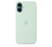 Coque en silicone compatible MagSafe Aquamarine pour iPhone 16 Plus