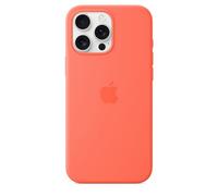 Coque en silicone compatible MagSafe Tangerine pour iPhone 16 Pro Max