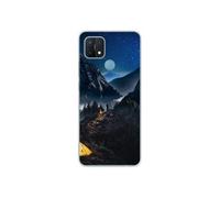 Coque en silicone - Compatible Oppo A15 - design seul en montagne