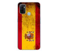 Coque En Silicone - Compatible Oppo A53s - Design Drapeau Espagne