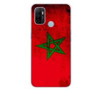 Coque En Silicone - Compatible Oppo A53s - Design Drapeau Maroc