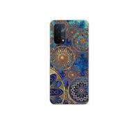Coque en silicone - Compatible Oppo A54 5G - design mandalla bleu