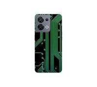 Coque en silicone - Compatible Oppo Reno 8 5G - design texture circuit geek