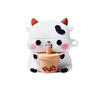 Coque en Silicone Compatible pour AirPods 3, Case Couverture de Dessin Animé 3D Mignon Drôle Housse Étui Protecteur Silicone Cover Étui De Charge Antichoc avec Porte-clés pour Femmes