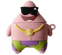 Coque en silicone compatible pour AirPods1/2 - Bob l'éponge Patrick Etoile de mer lunettes de soleil