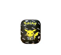 Coque en silicone compatible pour AirPods1/2 - Pokemon Pikachu Noir