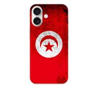 Coque en silicone - Compatible pour Apple iPhone 17 - design drapeau tunisie