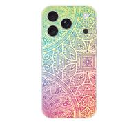 Coque en silicone - Compatible pour Apple iPhone 17 Pro - design mandala pastel