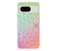 Coque en silicone - Compatible pour Google Pixel 8 - design mandala pastel