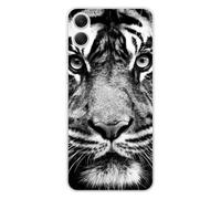 Coque en silicone - Compatible Samsung Galaxy A05 - design tigre blanc et noir