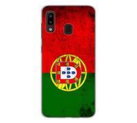 Coque En Silicone - Compatible Samsung Galaxy A20e - Design Drapeau Portugal