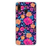 Coque En Silicone - Compatible Samsung Galaxy A20e - Design Fleurs Exotiques