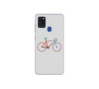 Coque en silicone - Compatible Samsung Galaxy A21S - design bike color hipster