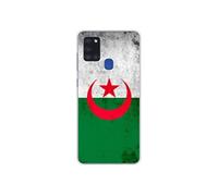 Coque en silicone - Compatible Samsung Galaxy A21S - design drapeau algerie