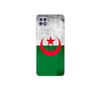 Coque en silicone - Compatible Samsung Galaxy A22 5G - design drapeau algerie