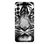 Coque en silicone - Compatible Samsung Galaxy A25 - design tigre blanc et noir