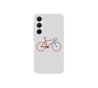 Coque en silicone - Compatible Samsung Galaxy A35 5G - design bike color hipster