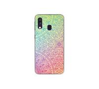 Coque en silicone - Compatible Samsung Galaxy A40 - design mandala pastel