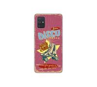 Coque en silicone - Compatible Samsung Galaxy A51 - design retro disco
