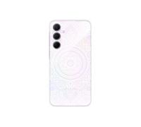 Coque en silicone - Compatible Samsung Galaxy A55 5G - design mandala blanc