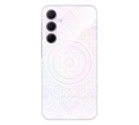 Coque En Silicone - Compatible Samsung Galaxy A55 5g - Design Mandala Blanc