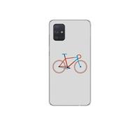 Coque en silicone - Compatible Samsung Galaxy A71 - design bike color hipster