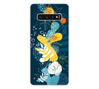 Coque En Silicone - Compatible Samsung Galaxy S10 5g - Design Sea Flowers