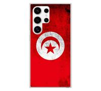 Coque En Silicone - Compatible Samsung Galaxy S24 Ultra - Design Drapeau Tunisie
