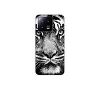 Coque en silicone - Compatible Xiaomi 13 - design tigre blanc et noir
