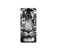 Coque en silicone - Compatible Xiaomi Mi 10, Xiaomi Mi 10 Pro - design tigre blanc et noir