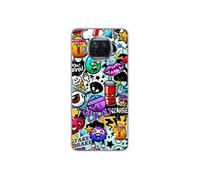 1001 Coques Coque en Silicone imprimée Compatible Xiaomi Mi 10T Lite Graffiti 2