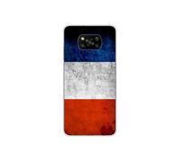 Coque en silicone - Compatible Xiaomi Poco X3 - design drapeau france