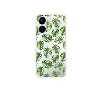 Coque en silicone - Compatible Xiaomi Redmi 13C 4G - design feuilles de monstera
