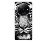 Coque en silicone - Compatible Xiaomi Redmi A3 4G - design tigre blanc et noir