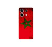 Coque en silicone - Compatible Xiaomi Redmi Note 13 Pro 5G - design drapeau maroc