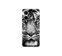 Coque en silicone - Compatible Xiaomi Redmi Note 13 Pro 5G - design tigre blanc et noir
