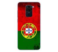 Coque En Silicone - Compatible Xiaomi Redmi Note 9 - Design Drapeau Portugal