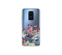 Coque en silicone - Compatible Xiaomi Redmi Note 9 - design printemps en fleurs