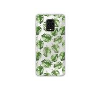 Coque en silicone - Compatible Xiaomi Redmi Note 9S - design feuilles de monstera
