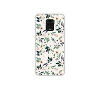Coque en silicone imprimée compatible Xiaomi Redmi Note 9S Flowers