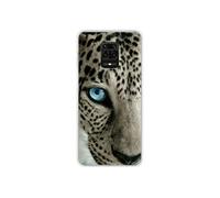 Coque en silicone - Compatible Xiaomi Redmi Note 9S - design oeil de leopard