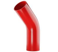 Coque en silicone de 45 degrés Turbo et liquide de refroidissement Flexible renforcé Coude ID : 63 mm - Rouge