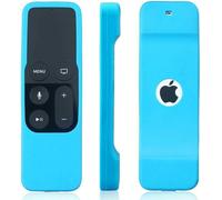 Coque En Silicone De Protection À Télécommande Fine Compatible Pour Apple Tv 4Ème Génération (Azurro)